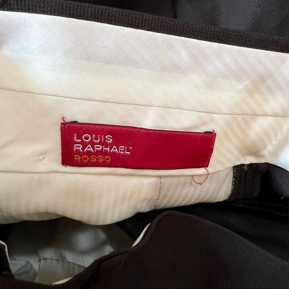 LOUIS RAPHAEL Rasso Dark Gray Formal Dress Pants Mens size 34 - Picture 4 of 10